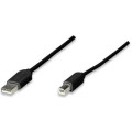CABLE MANHATTAN PARA IMPRESORA USB 1.1 A-B 1.8M NEGRO