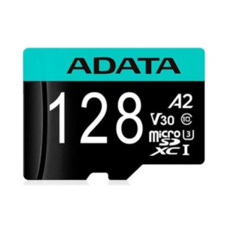 MEMORIA ADATA 128 GB MICRO SD HC UHS-I U3 V30S U3 A2 AQUA AUSDX128GUI3V30SA2-R