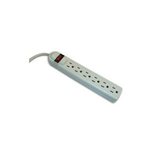 SBSS-90J6 SUPRESOR DE PICOS 90J, 6 CONTACTOS, RESET SWITCH, CABLE DE 45 CM CALIBRE 16 AWG