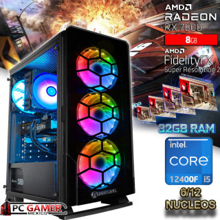 PC GAMER CORE I5-12400 + RADEON RX 7600