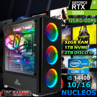 PC GAMER CORE I5-14400 RTX-3060 12GB,