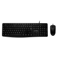 KIT ACTECK TECLADO ESTANDAR / MOUSE ALAMBRICO USB NEGRO AC-928984