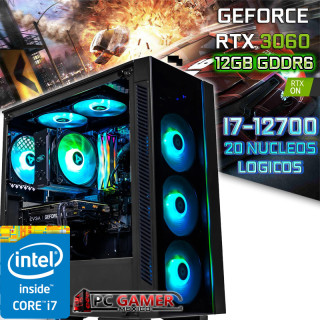 PC GAMER CORE I7-12700 + NVIDIA RTX 3060 12GB RAM 32GB