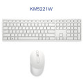 Kit de teclado y mouse Dell inalambrico KM5221W español color blanco
