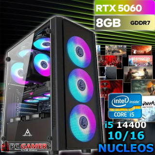 PC GAMER CORE I5-14400 NÚCLEOS NVIDIA RTX-5060